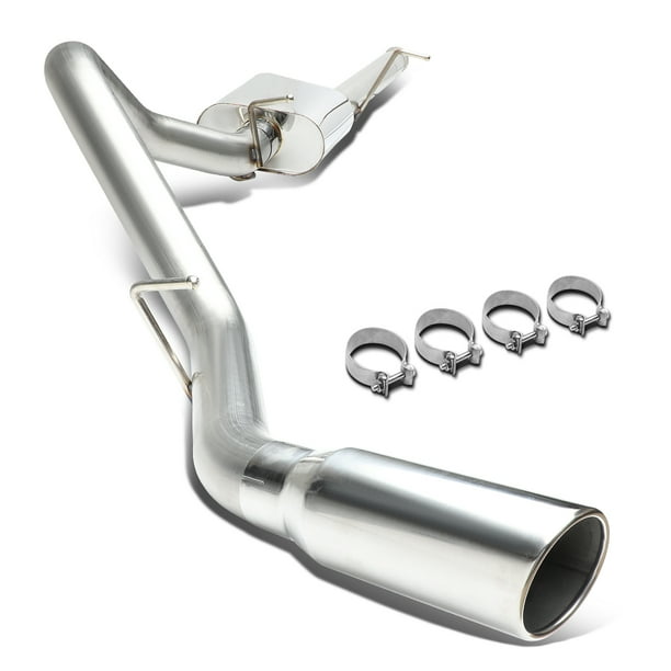 2nd gen For Chevy Silverado//GMC Sierra 1500 2-Dr Rount Diagonal Cut 3 inches Burn Tip Muffler Catback Exhaust System